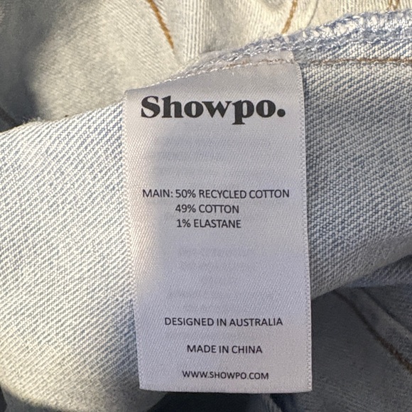 Showpo Light Denim Frayed Mini Skirt - Picture 5 of 5